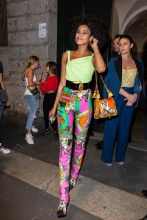 Imaan Hammam Versace After Party Milan Fashion Week