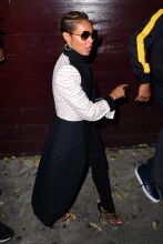 Will Smith and family leave the Peppermint club for Dave Chapelle show in Los Angeles, CA.