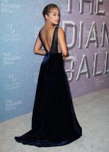 Jasmine Sanders Golden Barbie Rihanna's 4th Annual Diamond Ball Benefitting The Clara Lionel Foundation held at Cipriani Wall Street on September 13, 2018 in Manhattan, New York City, New York
