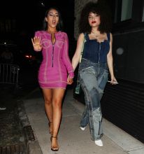 Kali Uchis arrives to Jeremy Scott Party in NYC
