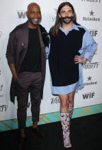 Jonathan Van Ness Karamo Brown WEST HOLLYWOOD, LOS ANGELES, CA, USA - SEPTEMBER 15: Variety And Women In Film's 2018 Pre-Emmy Celebration held at Cecconi's on September 15, 2018 in West Hollywood, Los Angeles, California, United States.