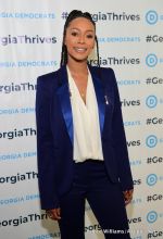 Keri Hilson Monica Brown Kandi Burruss Tucker Keshia Knight Pulliam Mali Hunter Rep. Maxine Waters actress Erika Alexander support Stacey Abrams for Georgia Governor