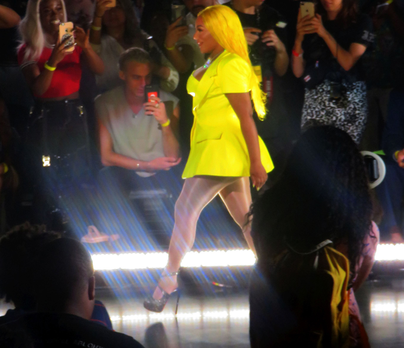 Lil Kim walks VFiles fashion show at Barclays Center, New York City