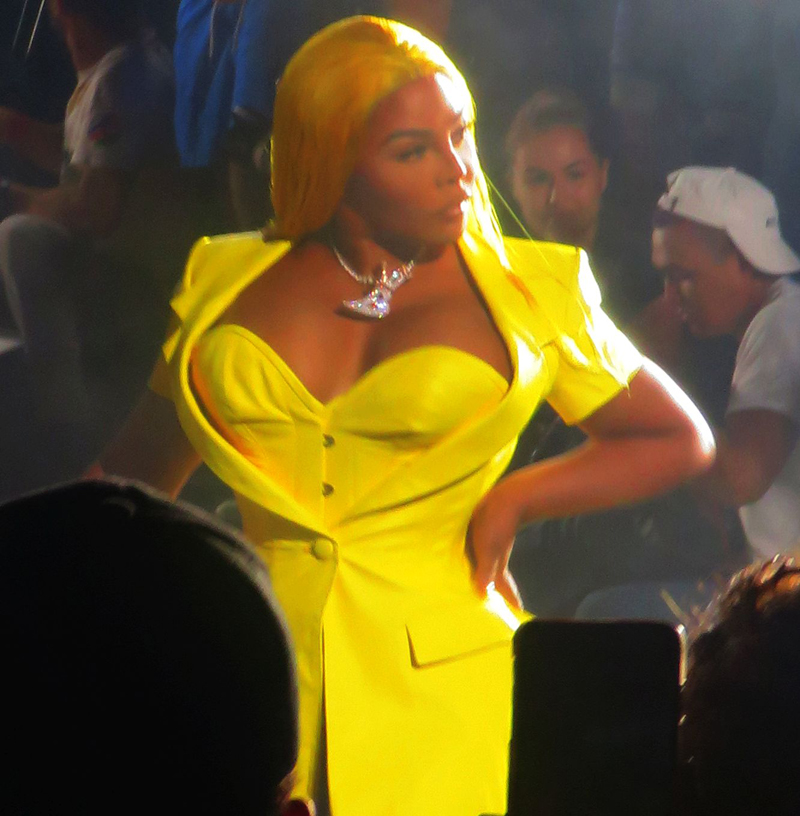 Lil Kim walks VFiles fashion show at Barclays Center, New York City