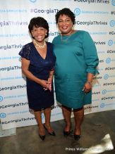 Keri Hilson Monica Brown Kandi Burruss Tucker Keshia Knight Pulliam Mali Hunter Rep. Maxine Waters actress Erika Alexander support Stacey Abrams for Georgia Governor