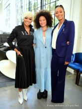 Keri Hilson Monica Brown Kandi Burruss Tucker Keshia Knight Pulliam Mali Hunter Rep. Maxine Waters actress Erika Alexander support Stacey Abrams for Georgia Governor