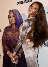 Nicki Minaj Winnie Harlow Pink carpet arrivals for the Daily Front Row 6th Annual Fashion Media Awards, held at the Park Hyatt New York in New York, New York