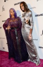 Nicki Minaj Winnie Harlow Pink carpet arrivals for the Daily Front Row 6th Annual Fashion Media Awards, held at the Park Hyatt New York in New York, New York