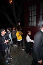 Will Smith and family leave the Peppermint club for Dave Chapelle show in Los Angeles, CA.