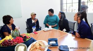 Keri Hilson Monica Brown Kandi Burruss Tucker Keshia Knight Pulliam Mali Hunter Rep. Maxine Waters actress Erika Alexander support Stacey Abrams for Georgia Governor