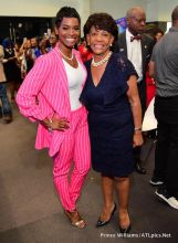 Keri Hilson Monica Brown Kandi Burruss Tucker Keshia Knight Pulliam Mali Hunter Rep. Maxine Waters actress Erika Alexander support Stacey Abrams for Georgia Governor