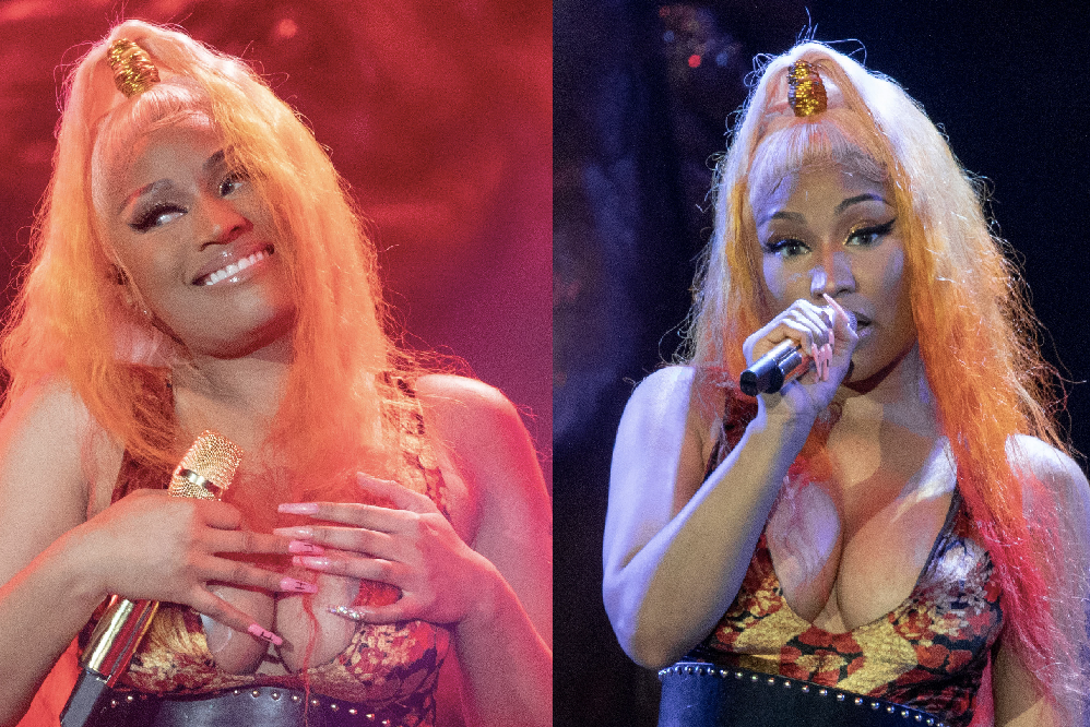 Boob Baring Barb: Nicki Minaj Explains Her Double Nip Slips At 'Made In  America' Festival - Bossip