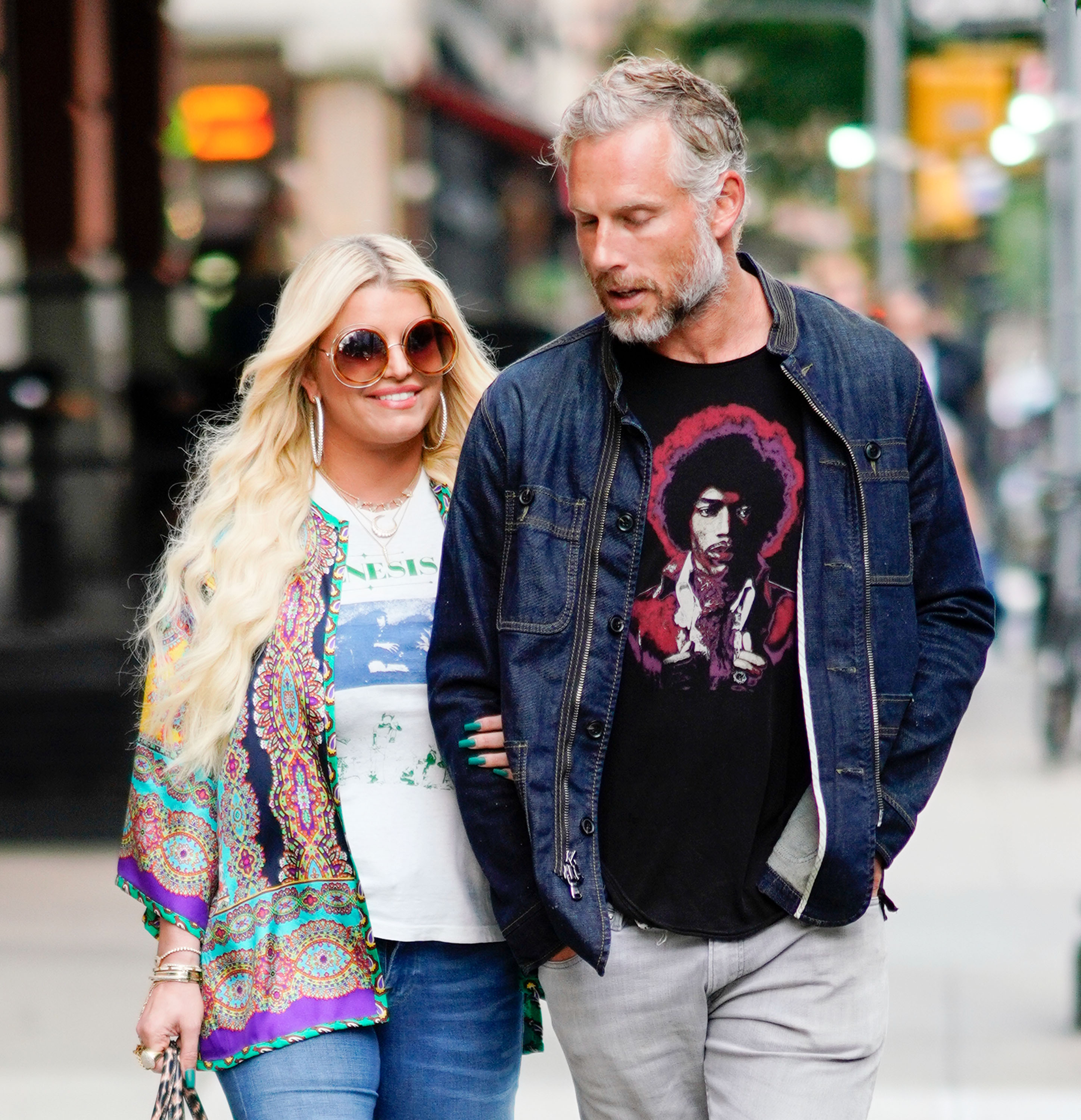 Jessica Simpson and ERic Johnson head out for dinner in New York