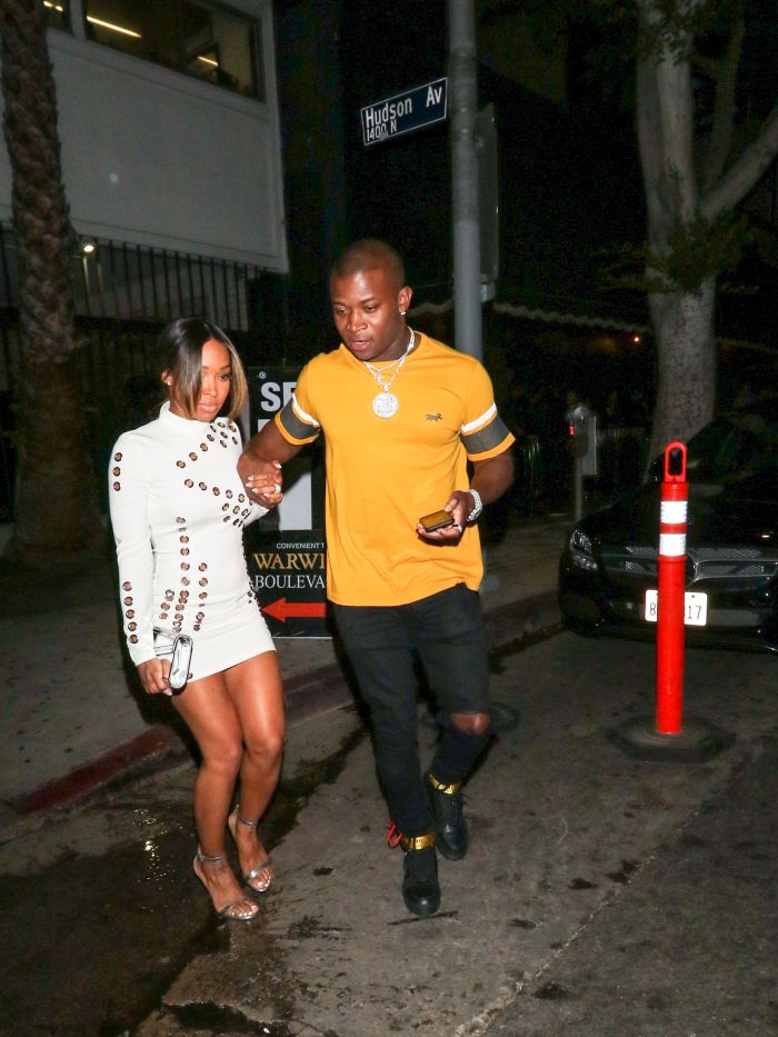 O.T. Genasis and Malika Haqq are seen holding hands and leaving Warwick nightclub in Los Angeles, CA.<br /> Pictured: Malika Haqq,OT Genasis<br /> Ref: SPL5021205 060918 NON-EXCLUSIVE<br /> Picture by: Bauer-Griffin / SplashNews.com<br />