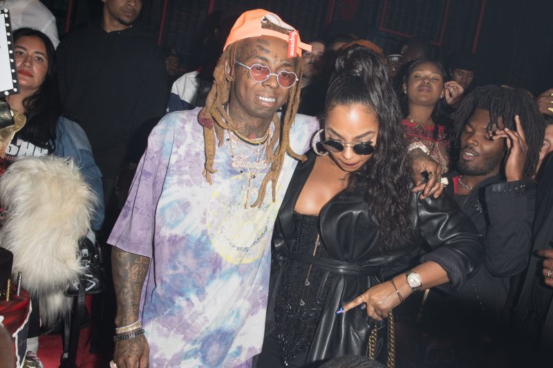 Lil Wayne and Ashanti are both spotted together at Lil Wayne Birthday Celebration on the same day he released his Carter 5 Album in Los Angeles
