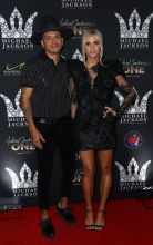 Evan Ross Ashlee Simpson Ross Red Carpet For Michael Jackson Diamond Birthday Celebration at Mandalay Bay Resort and Casino Las Vegas