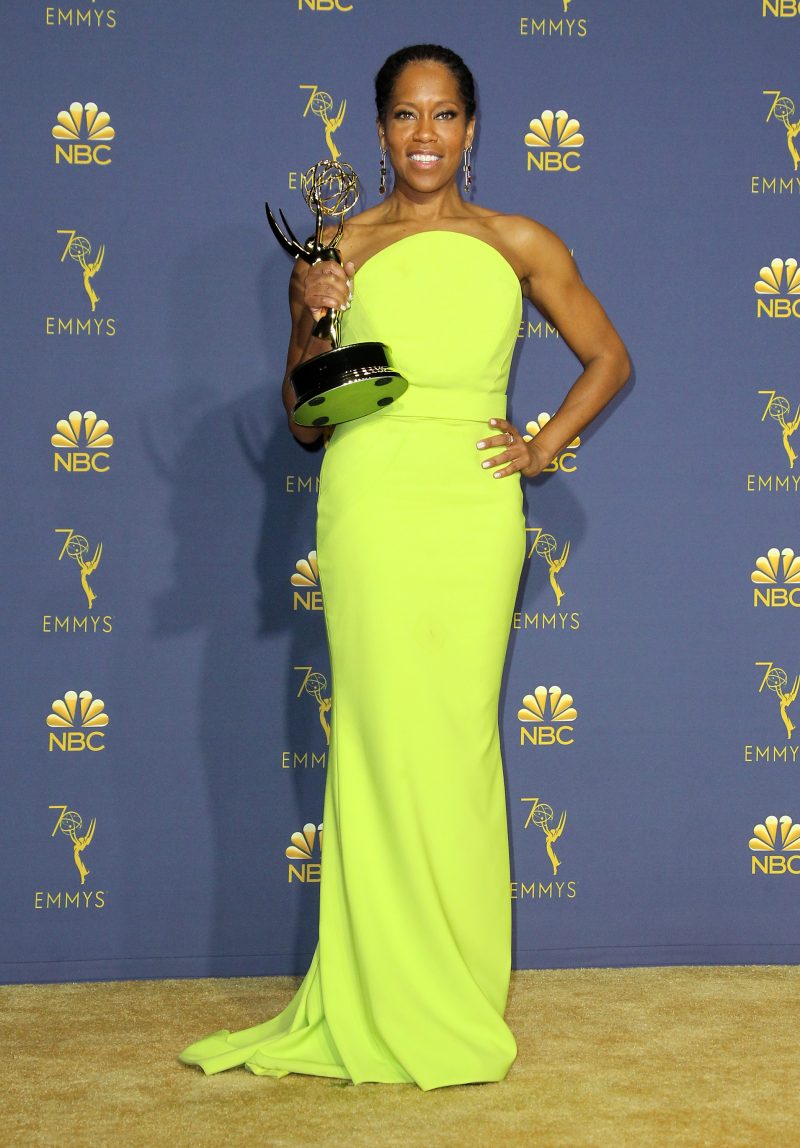 Regina King 70th Emmy Awards (2018) Press Room held at the Microsoft Theater in Los Angeles, California.