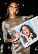 Winnie Harlow Pink carpet arrivals for the Daily Front Row 6th Annual Fashion Media Awards, held at the Park Hyatt New York in New York, New York