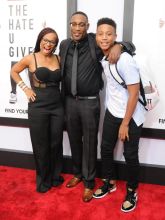 Red carpet New York Special Screening of The Hate U Give Paris Theatre George Tillman Jr. and family