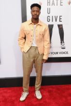 Lamar Johnson Red carpet New York Special Screening of The Hate U Give