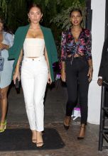 P. Diddy's rumored new Girlfriend, Jocelyn Chew and 'Victoria's Secret Model' Jasmine Tookes were seen leaving a 'True Religion' party at 'Poppy'Night Club in West Hollywood, CA