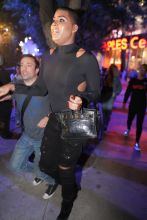 EJ Johnson leaves Lakers game after fight breaks out on court at Stales Centre in Los Angeles, CA.