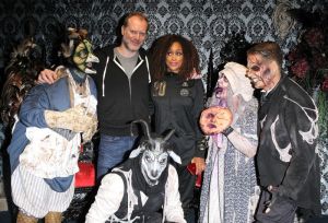 Rapper, Eve visits Knotts Scary Farm in Buena Park, CA.