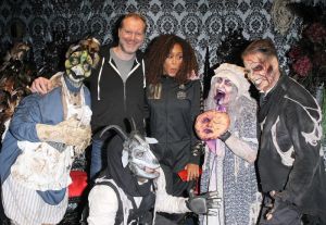 Rapper, Eve visits Knotts Scary Farm in Buena Park, CA. Max Cooper