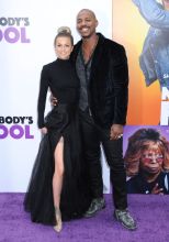 Frida Kardeskog and Mehcad Brooks purple carpet World Premiere of NOBODY'S FOOL, held at AMC Lincoln Square in New York, New York