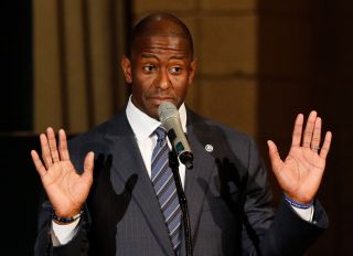 Andrew Gillum Attends Church Event To Advocate For Election Recount