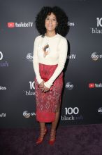 Tracee Ellis Ross LOS ANGELES, CA - NOV 10: 'Black-ish' celebrates its 100th episode - Arrivals at The Walt Disney Studios in Los Angeles.