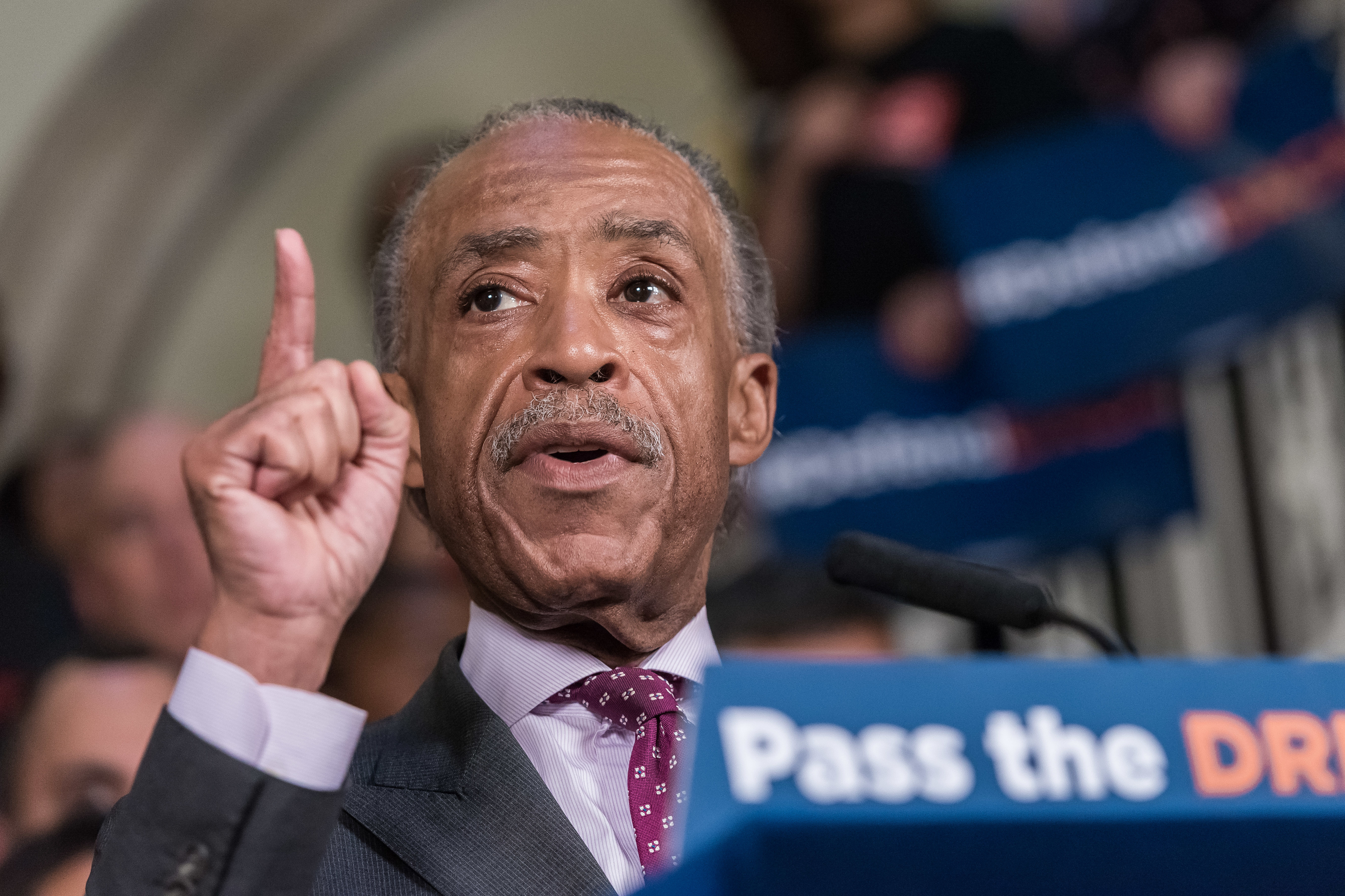 Reverend Al Sharpton is seen in City Hall. Following...