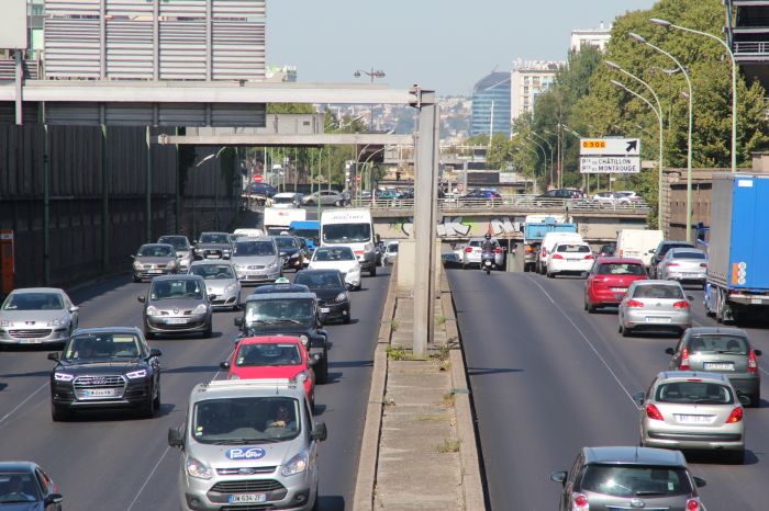 Traffic congestion in Paris