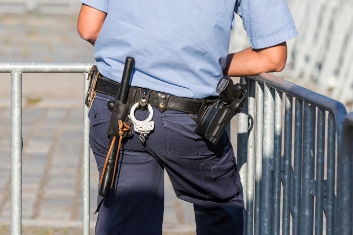 Equipment-belt of a german police officer