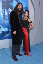 Jason Momoa and Lisa Bonet at Aquaman premiere