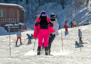 Kim Kardashian Kendall Jenner Saint West Ski Aspen