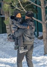 Kim Kardashian Kendall Jenner Saint West Ski Aspen