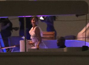 Katie Holmes and Jamie Foxx Boat In Miami