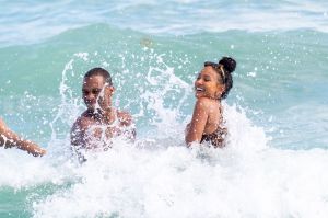 Karrueche Tran and Victor Cruz