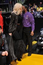 Celebrities At The Los Angeles Lakers Game