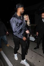 Khloe Kardashian and Tristan Thompson dine at Craig's after game