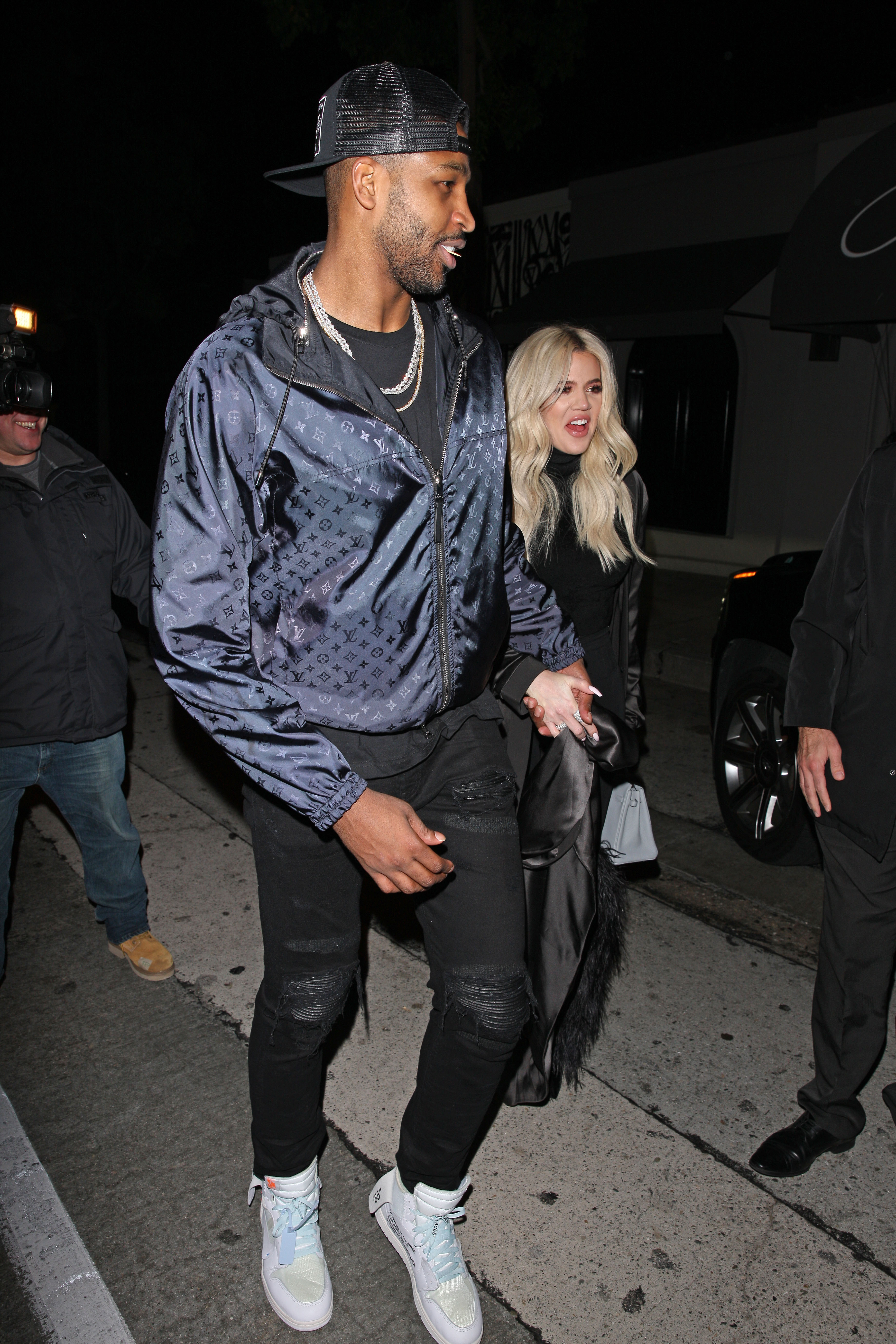 Khloe Kardashian and Tristan Thompson dine at Craig's after game