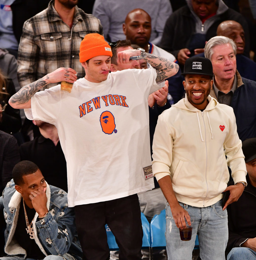 Celebrities Attend Philadelphia 76ers v New York Knicks