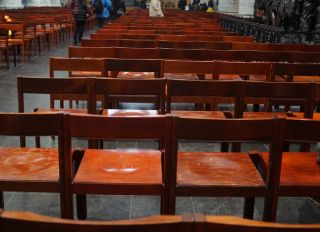 Empty Pew In Church
