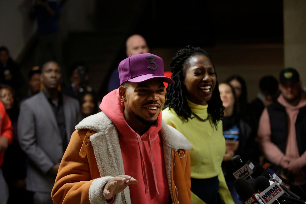 Chance The Rapper Holds News Conference At Chicago City Hall