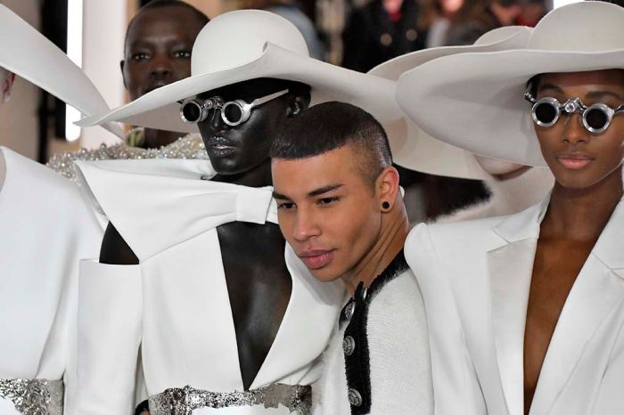 Balmain uses blackface in couture show paris.