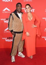 Tracy Morgan and Megan Wollover attend the What Men Want Los Angeles Premiere