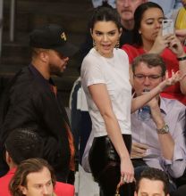 Celebrities Attend Los Angeles Lakers vs Philadelphia 76ers game