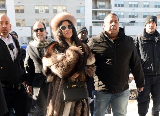 Cardi B Wears Full Length Fur For NYC Court Appearance