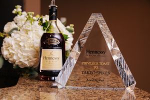 Hennessy held a VSOP toast to Takeo Spike